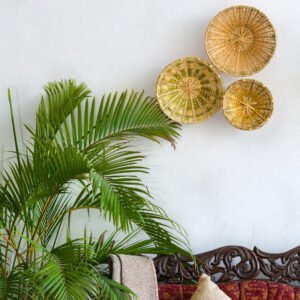 Bamboo Basket Wall Decor