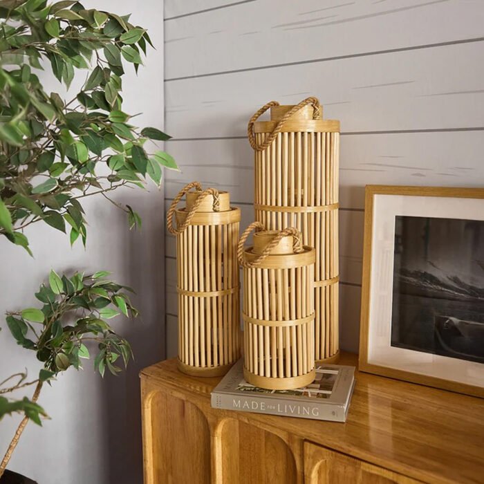 Bamboo Candle Holder 03