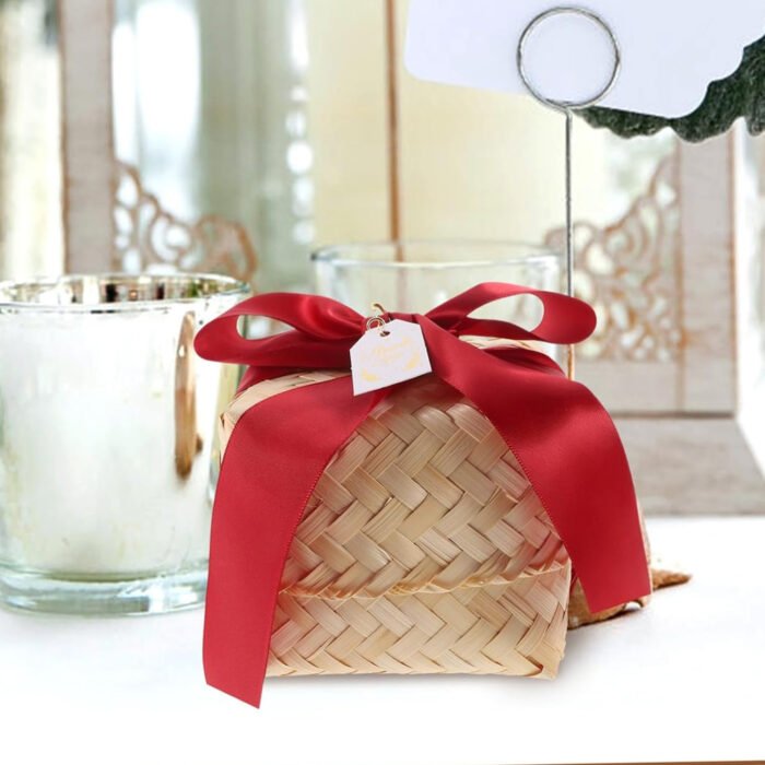 Square Bamboo Box 3 Square Bamboo Box 3